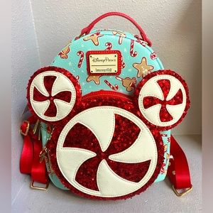 NWT Disney Parks Loungefly Backpack “Holiday Treats”